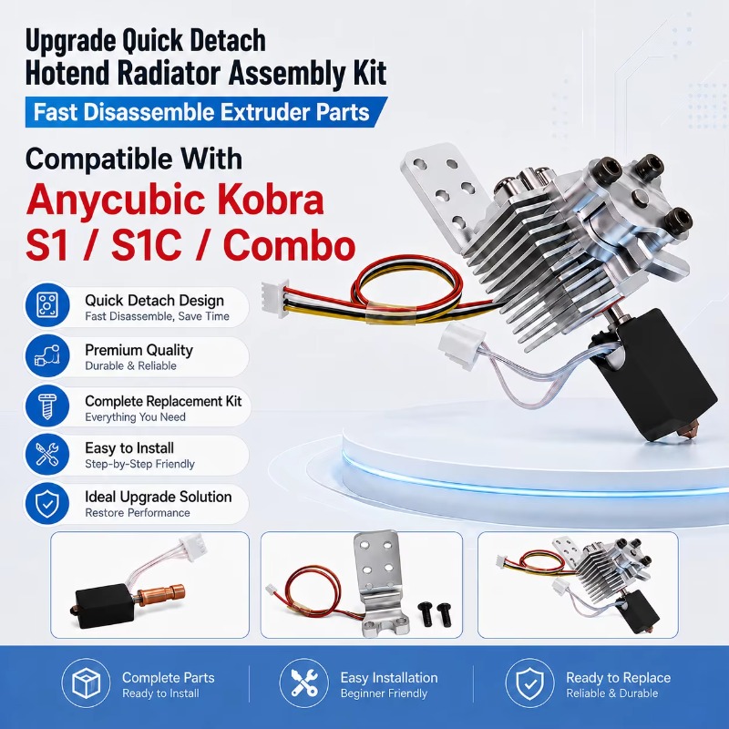 Hotend Assembly - Kit Perakitan Radiator Hotend yang Dapat