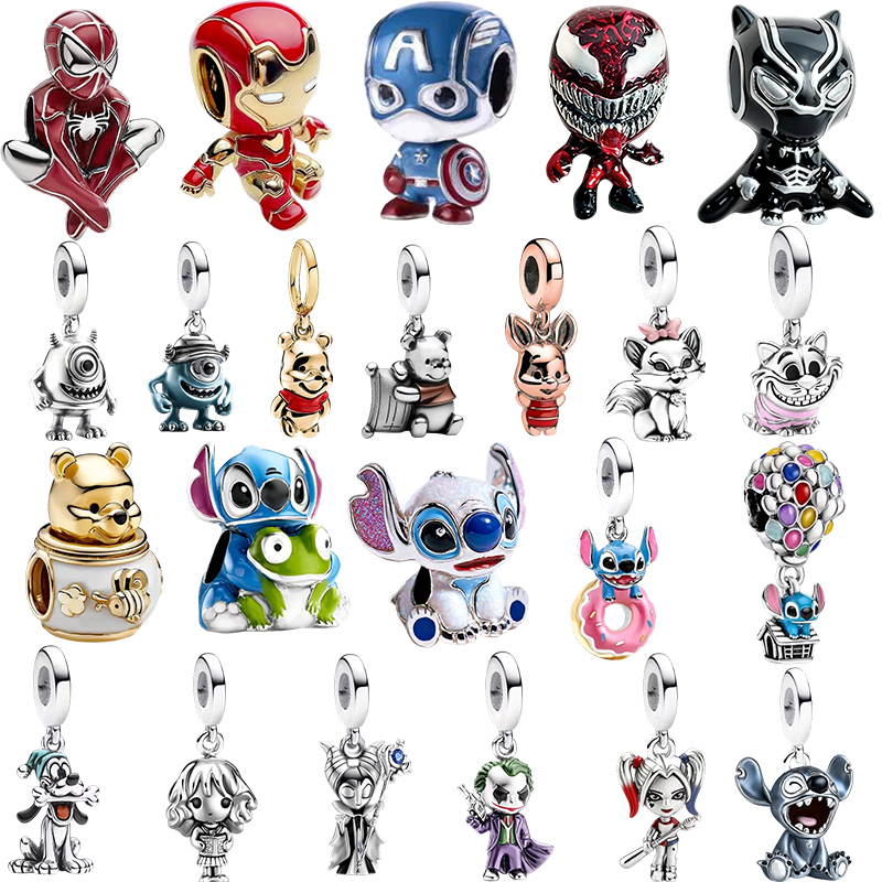 Cobra Extruder - Manik-manik liontin Stitch, Marvel, Monsters, Inc.