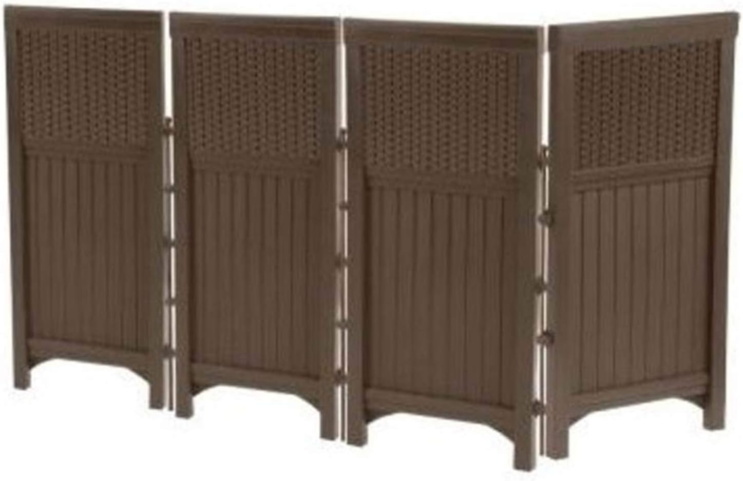 Resin - 4 Panel Penutup Luar Ruangan Berbahan