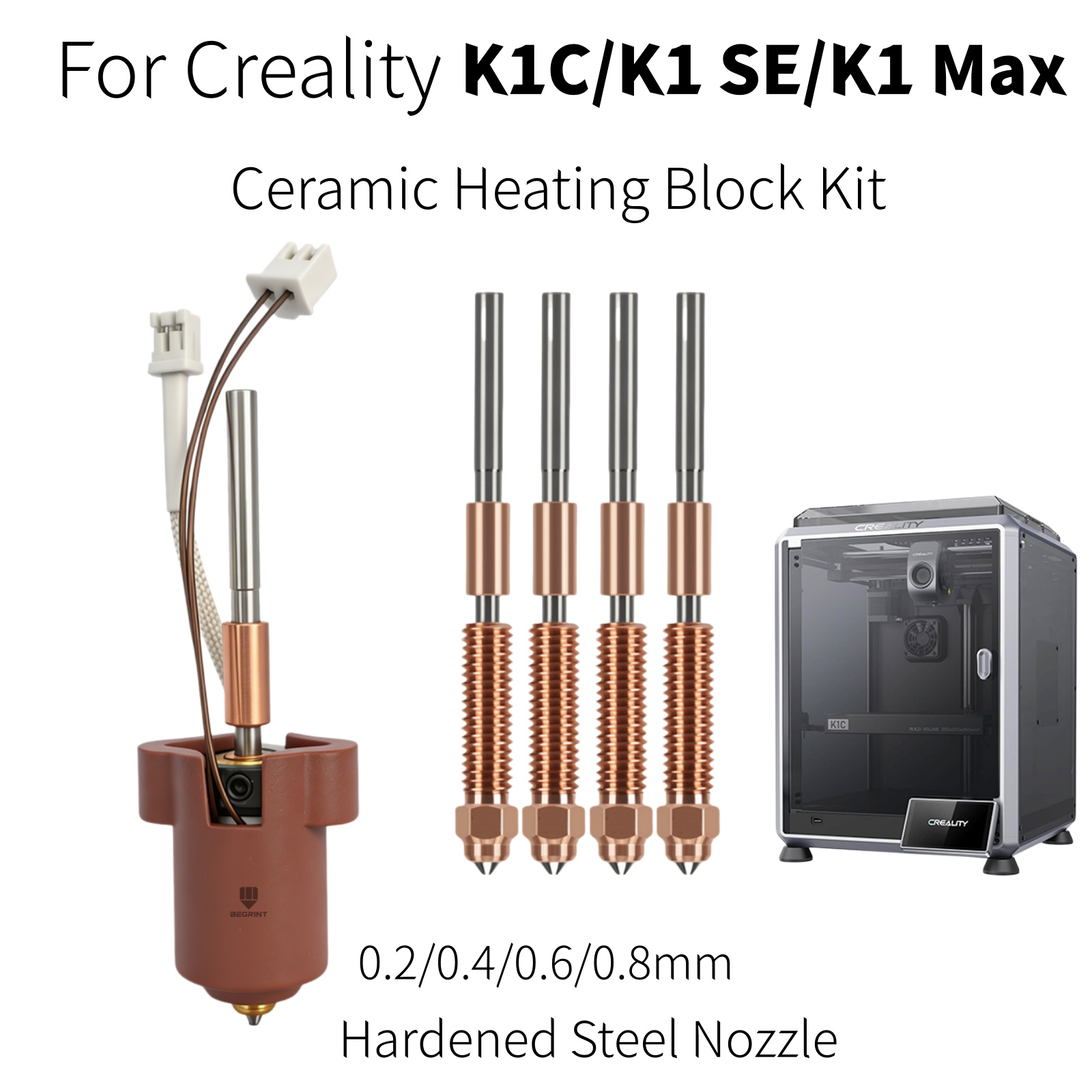 Hotend Assembly - Untuk Creality K1C K1 MAX Hotend
