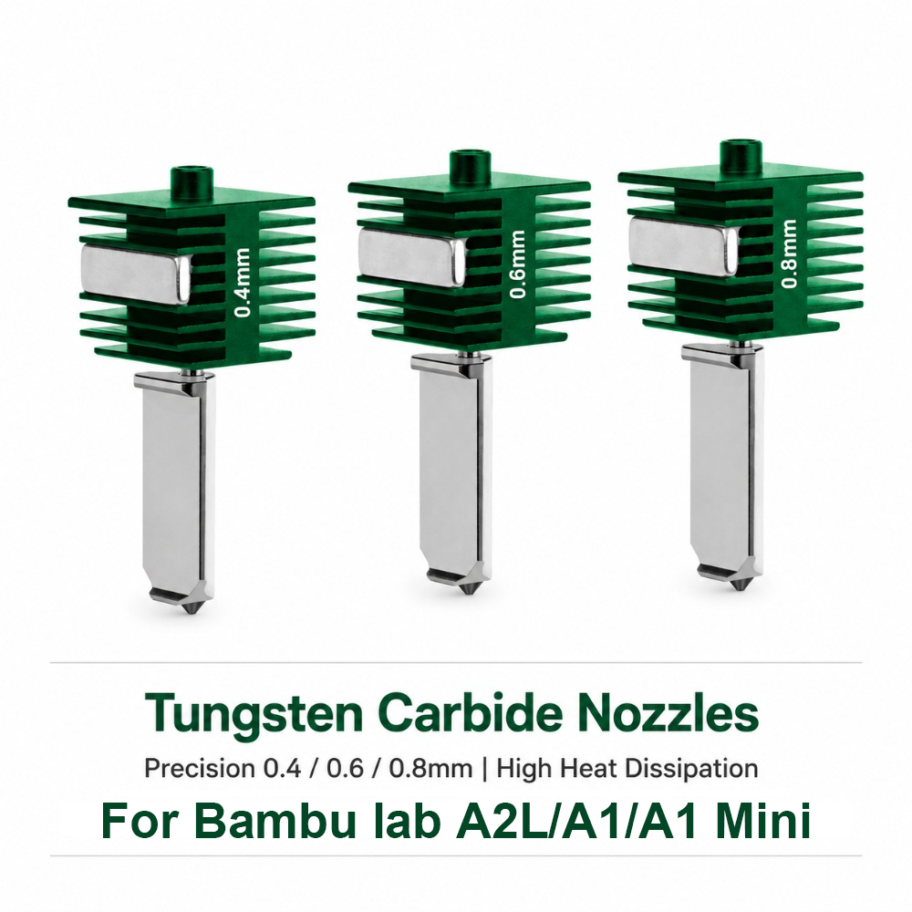 Nozzle Tungsten - Hotend Terintegrasi yang Ditingkatkan untuk Bambu