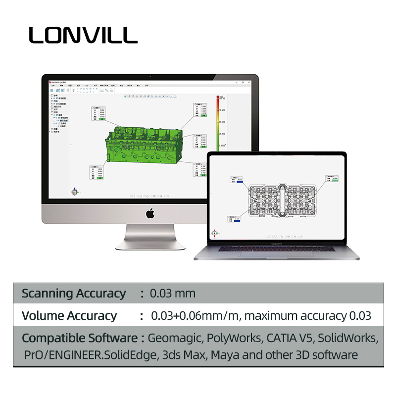 Alat Pemindai 3D Portabel LONV - Handheld 3D Scanner High Precision ulasan dan harga