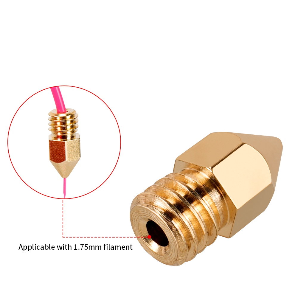 MK7 MK8 Nozzle 0.4Mm 0.3Mm 0.2 - Direct Drive Extruder ulasan dan harga