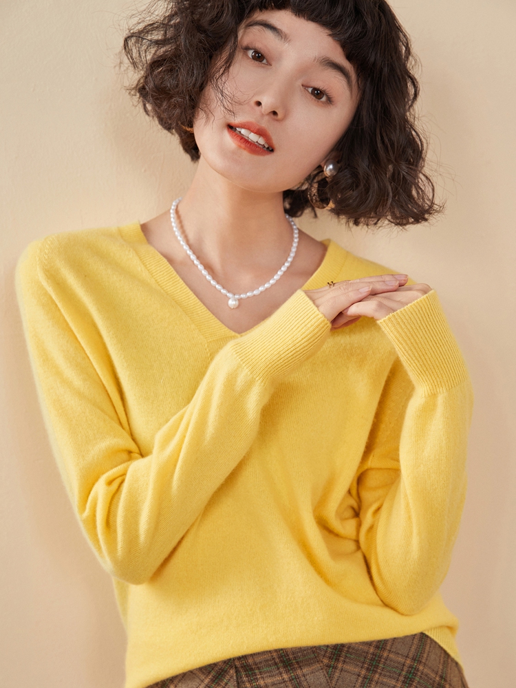 Sweater Kasmir V-Neck untuk Wa - Resin Vat ulasan dan harga