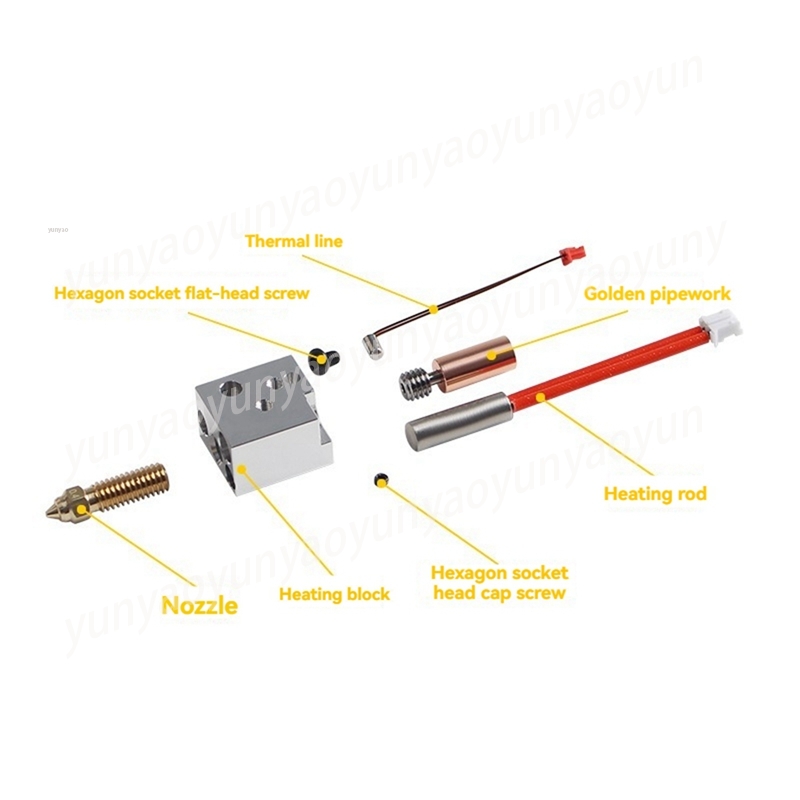 Kit Hotend Logam Aliran Tinggi - Printer Nozzle ulasan dan harga
