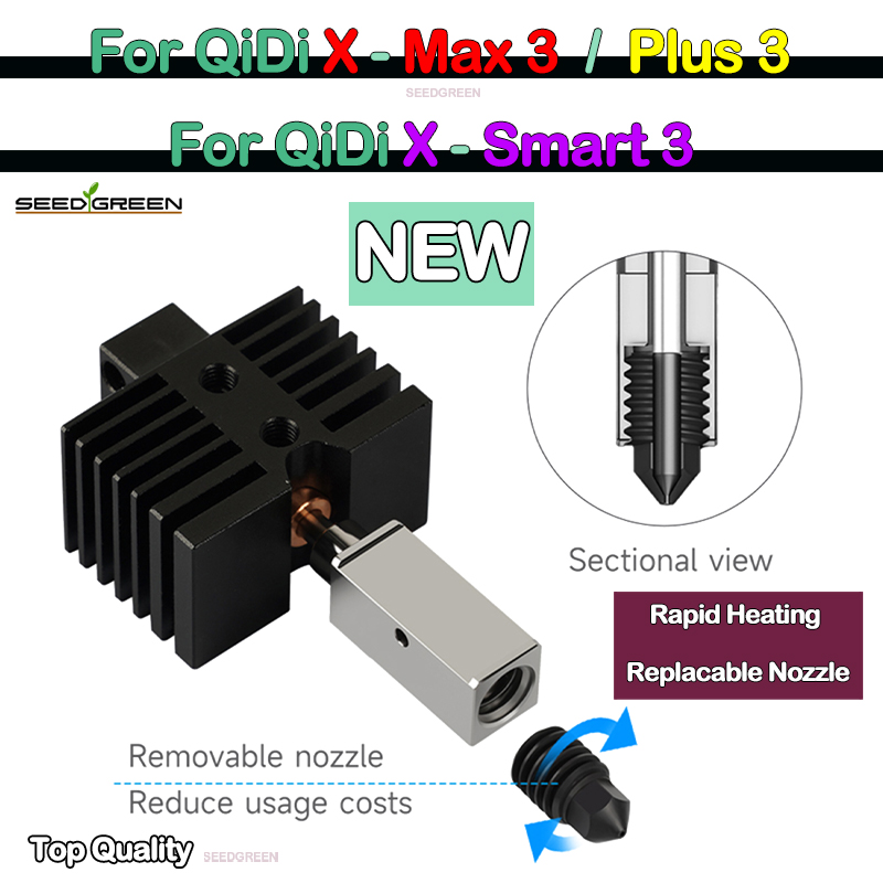 Hotend untuk Qidi X plus 3 / X - Hotend 0.4Mm ulasan dan harga