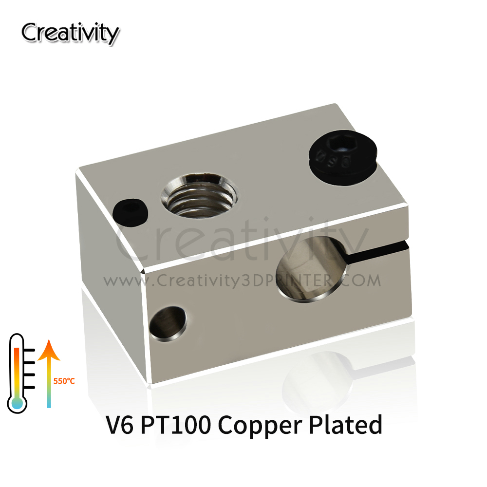 Blok Pemanas V6 PT100 Berlapis - Direct Drive Extruder ulasan dan harga
