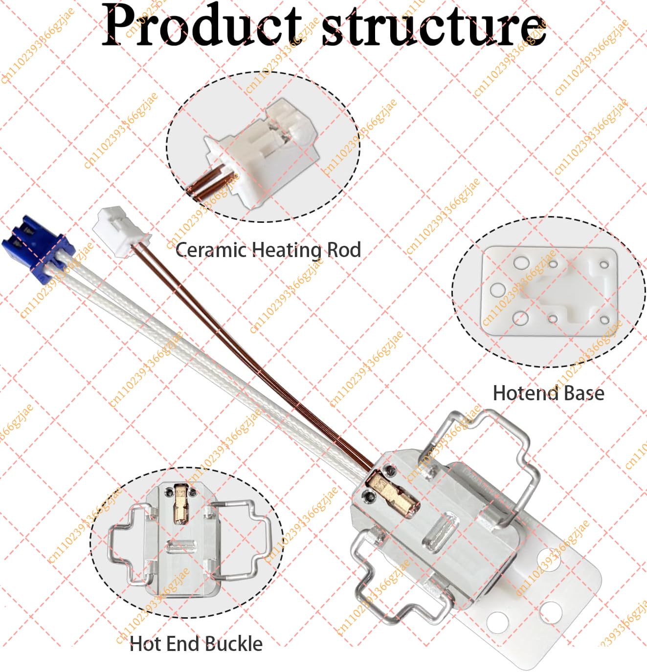 HzdaDeve 0.4 0.6 0.8MM Nozel H - Hotend Assembly ulasan dan harga