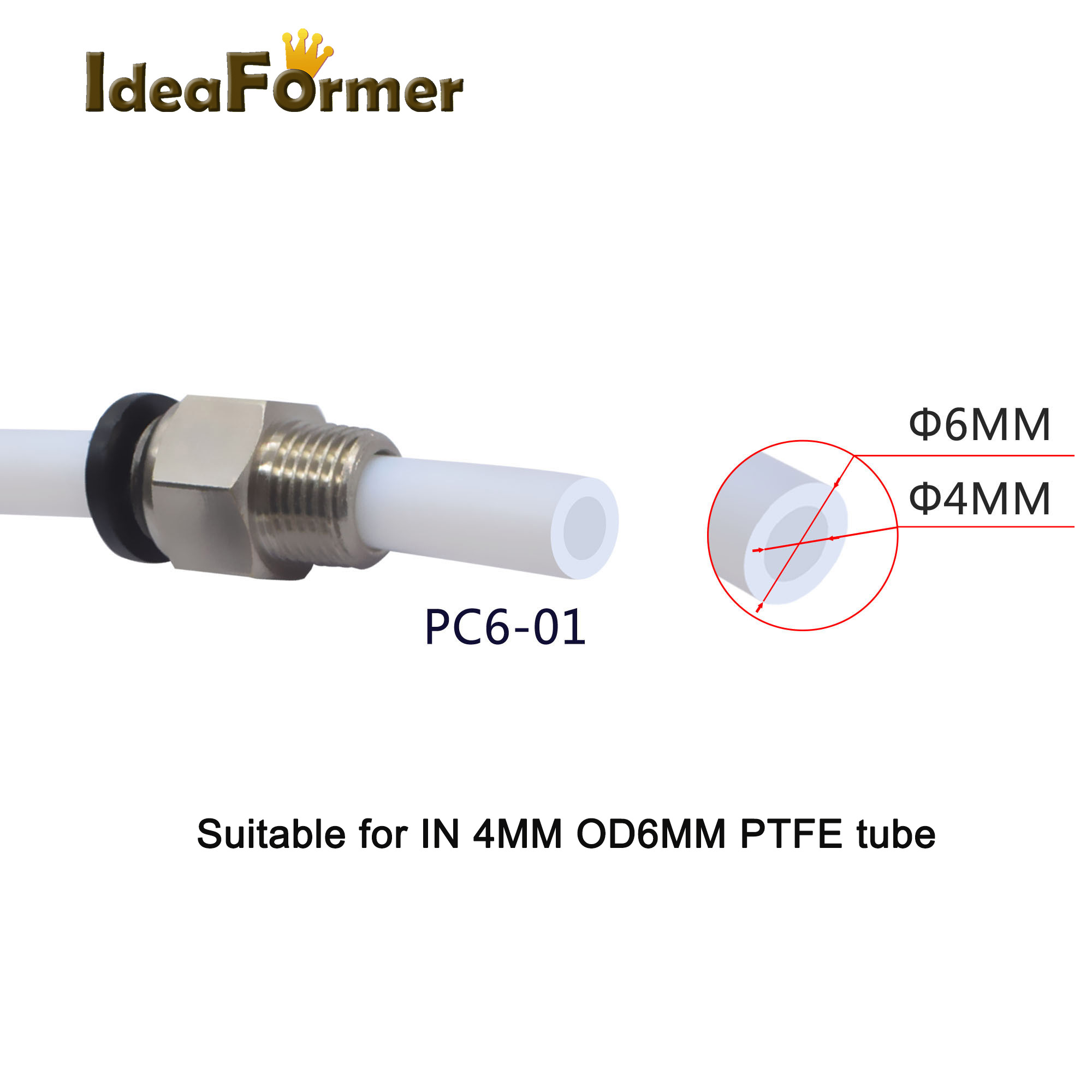 5 Buah Cepat Fitting PC4-01 PC - Filament 1.75 ulasan dan harga