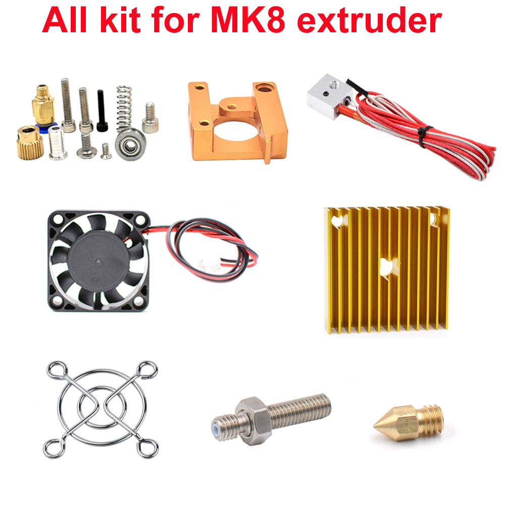 Kit Ekstruder MK8 J-head Hoten - Filament 1.75 ulasan dan harga