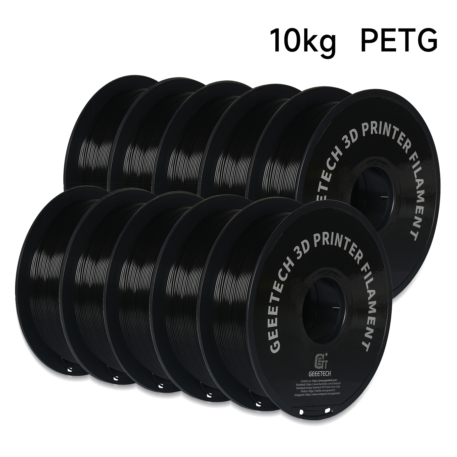 GEEETECH 10Kg Dalam Satu Kotak - Filament 1.75 ulasan dan harga